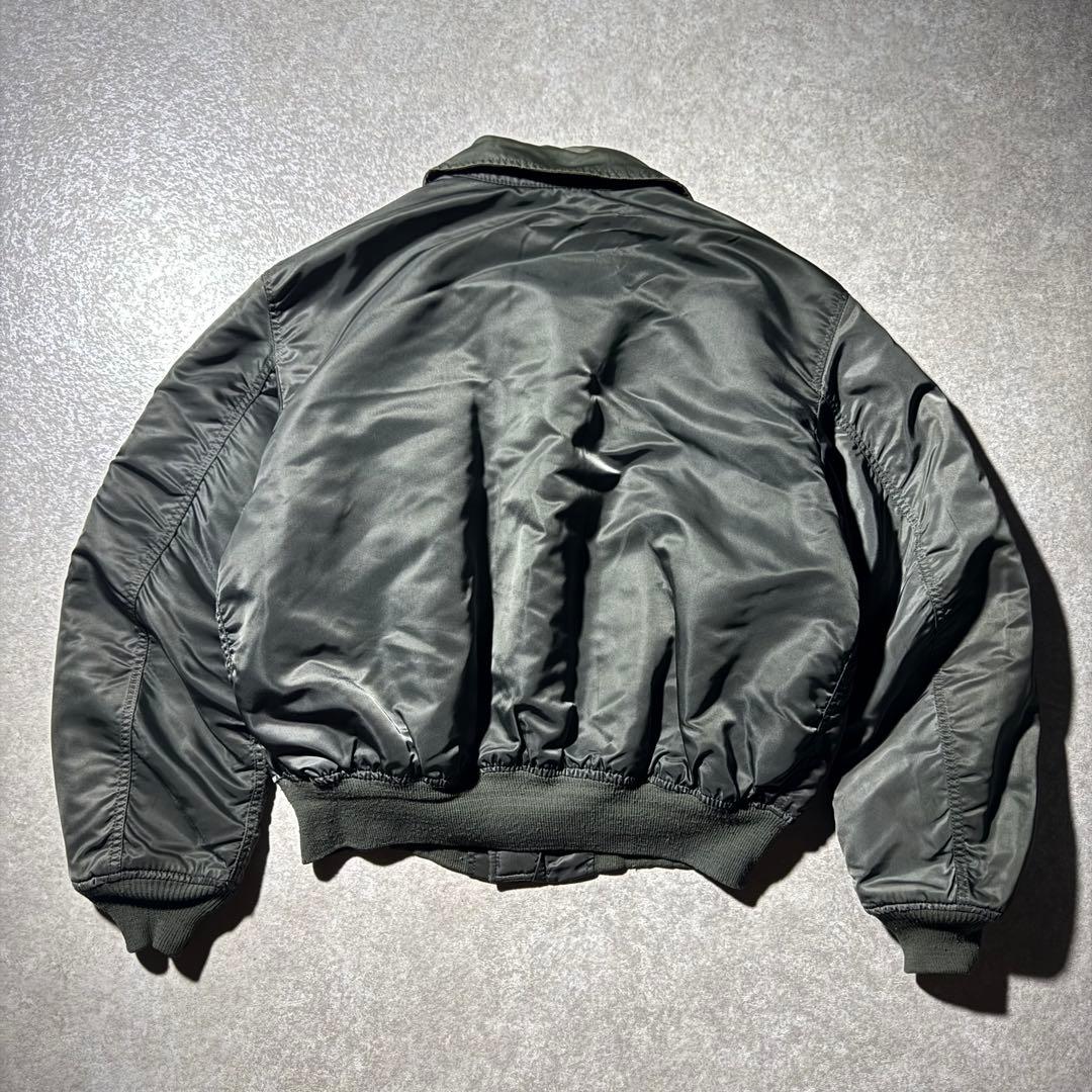 90s USA製 ALPHA CWU-45P フライトジャケット オリーブ XL