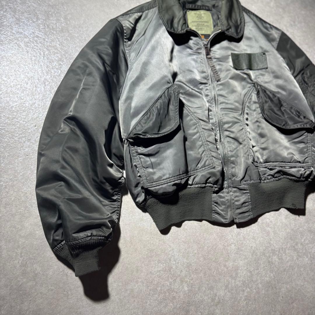90s USA製 ALPHA CWU-45P フライトジャケット オリーブ XL