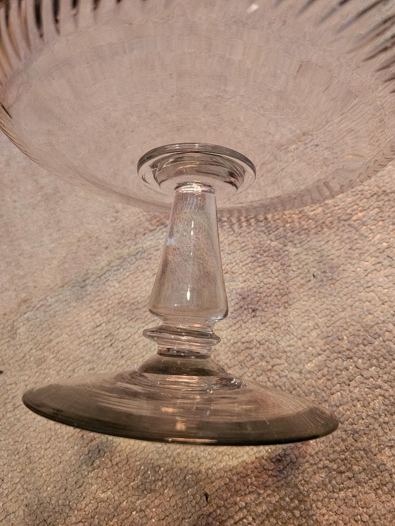 ウランガラス 大正辺りのコンポート皿