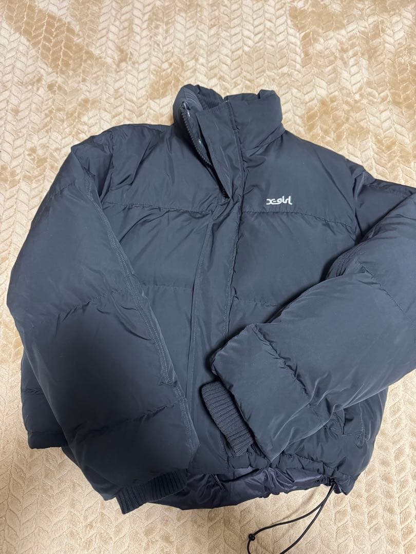 x-girl ブラック ダウンジャケット