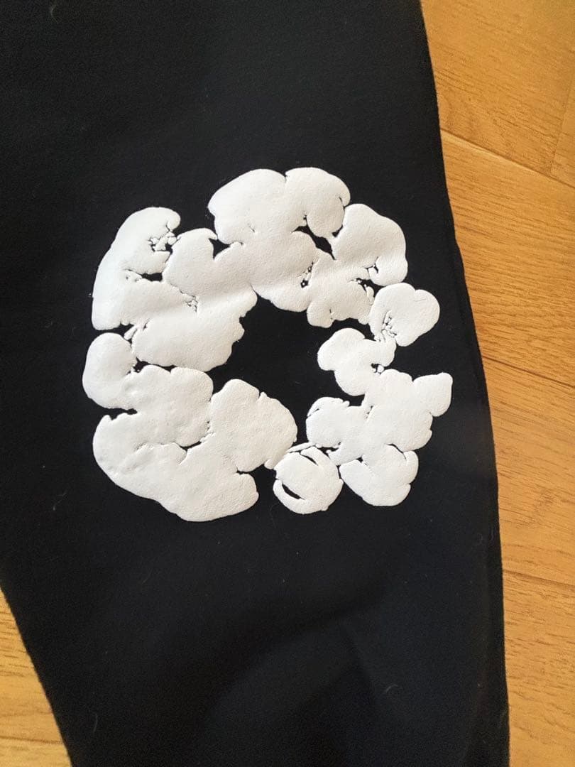 DENIMTears 花柄プリント ジョガーパンツ 黒