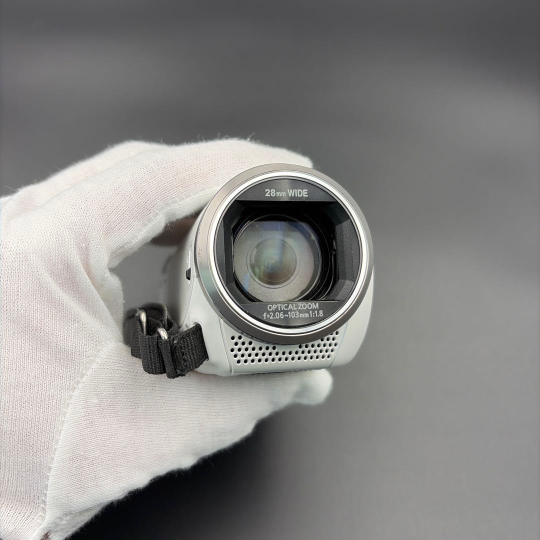 美品 Panasonic HC-V480MS ビデオカメラ ホワイト