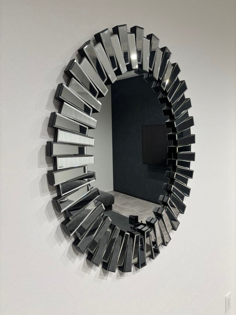 アンティーク 楕円形 壁掛け鏡