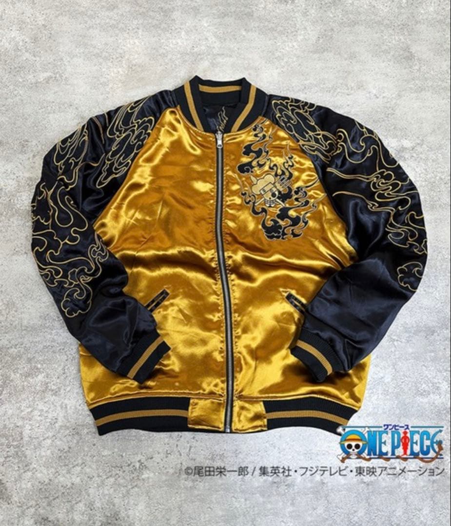 絡繰魂 × ONE PIECE ワンピース スカジャン サンジ Ｌサイズ