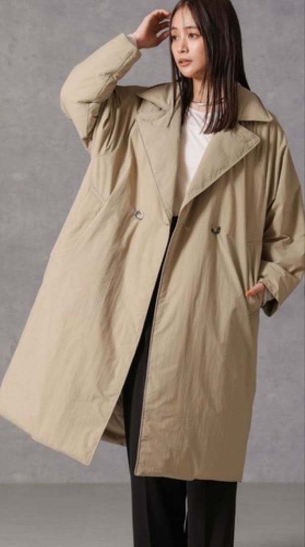 2024AW ナノユニバース 西川ダウン(R) リバーシブルライトコート