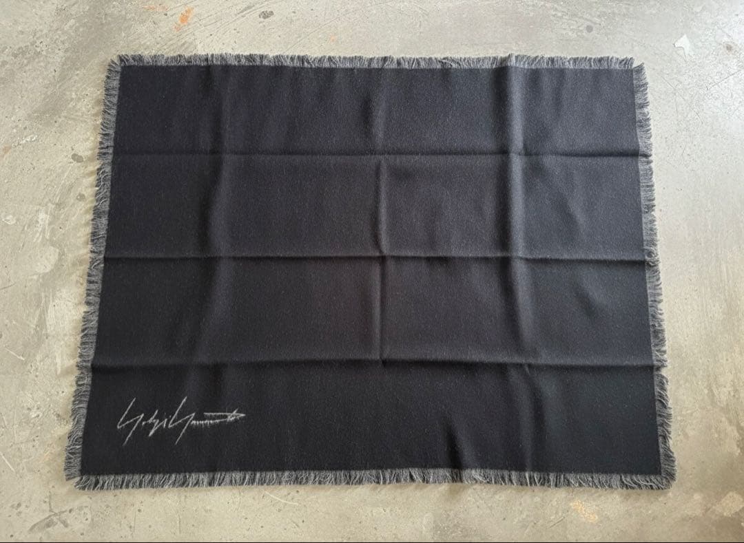 非売品 25-26AW ヨウジヤマモト ウール ブランケット ロゴ入り 今期 黒