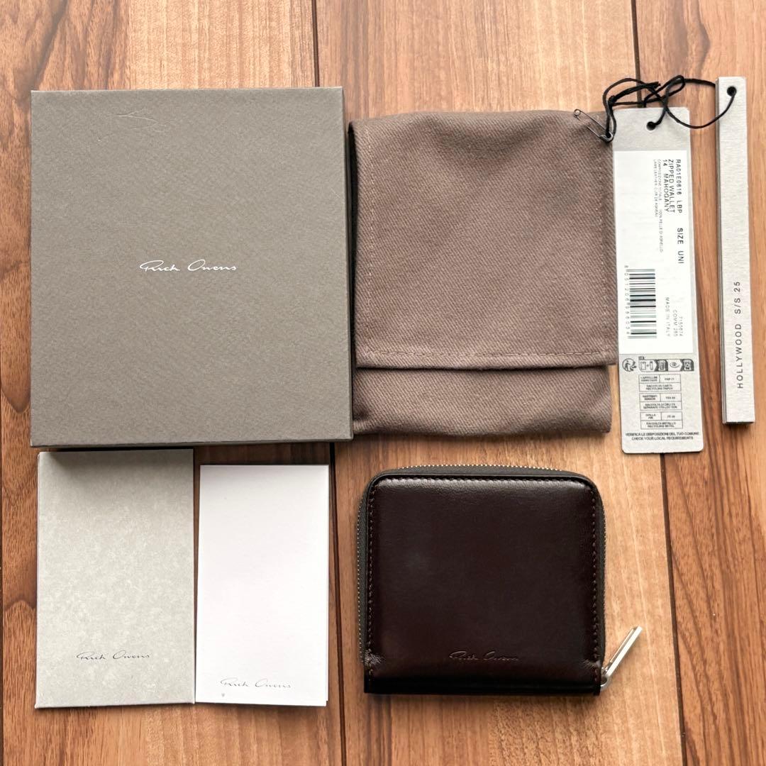Rick Owens Zipped Wallet レザー ジップウォレット 新品