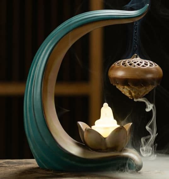 禅 香炉 古風 細工 工芸品   置物 民芸職人手作り