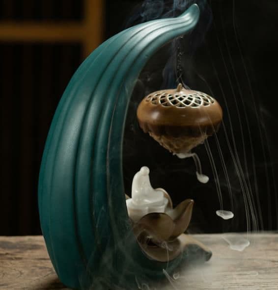 禅 香炉 古風 細工 工芸品   置物 民芸職人手作り