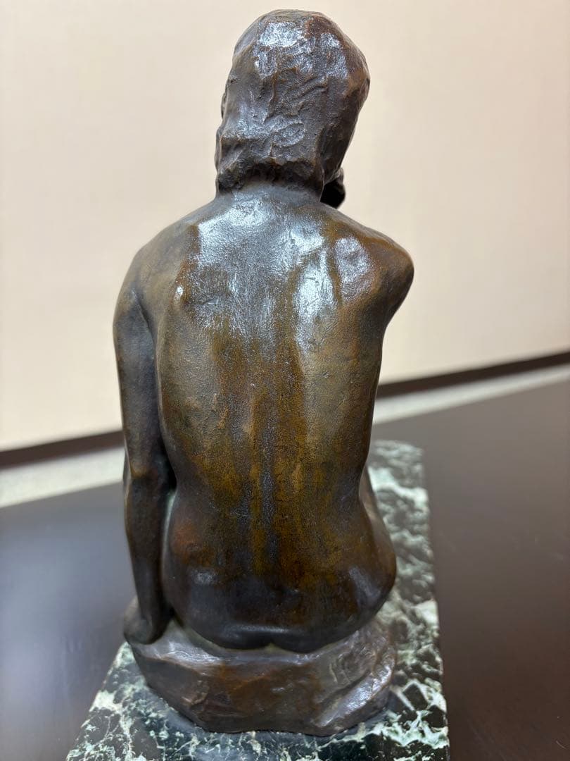 山本稚彦　ブロンズ像　「裸婦像」