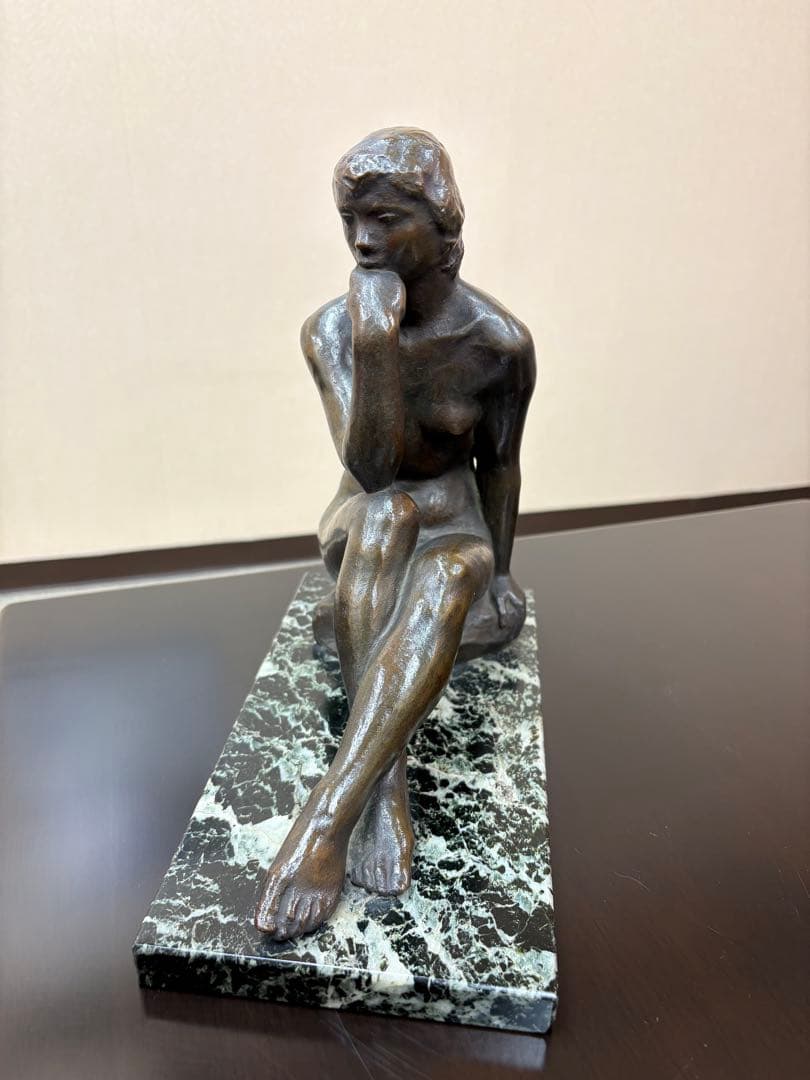 山本稚彦　ブロンズ像　「裸婦像」