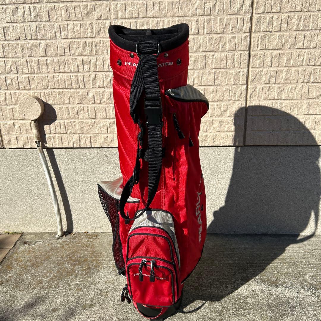 パーリーゲイツ スタンド式 ゴルフバッグ キャディバッグ 赤 レッド ゴルフ