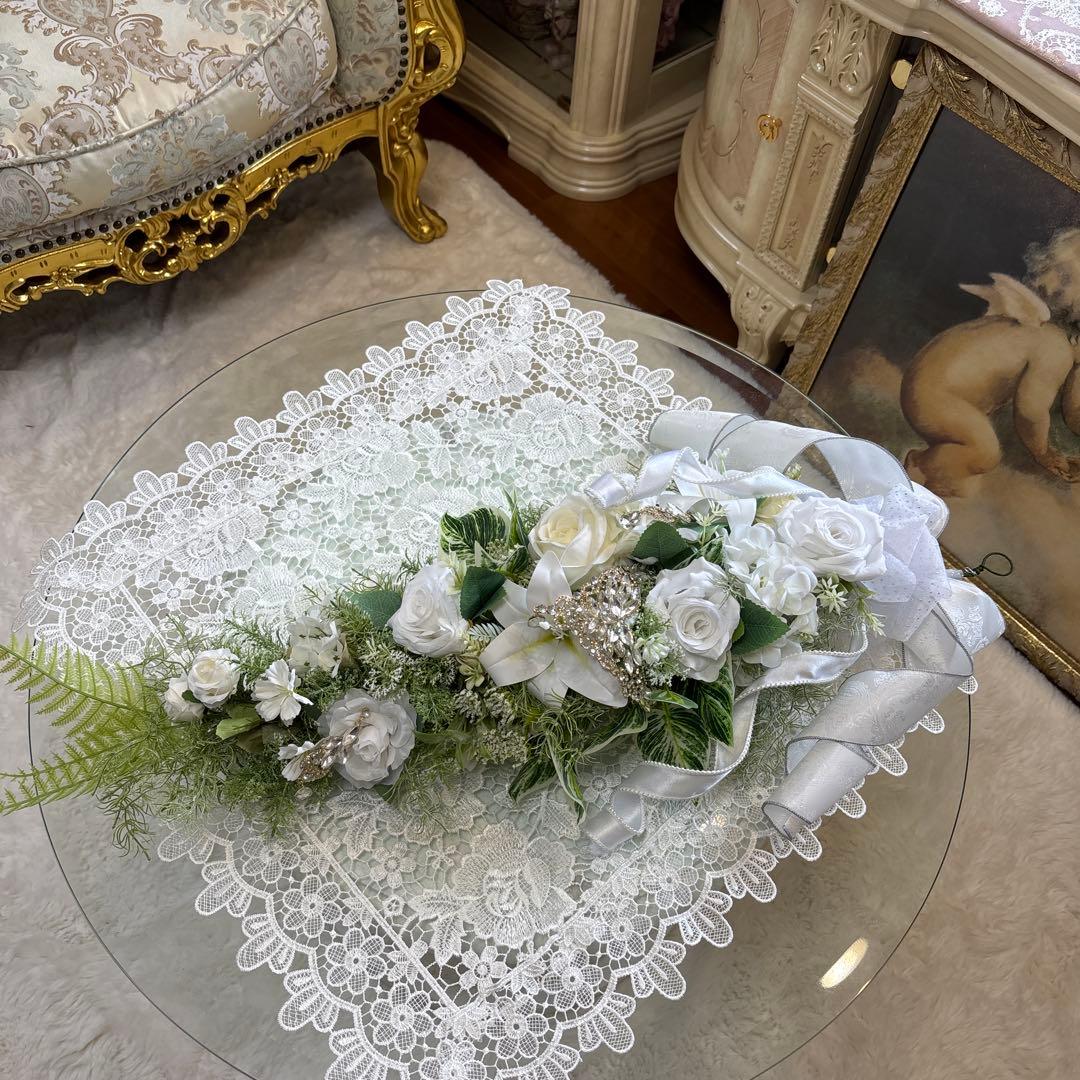 壁掛け スワッグ フラワーアレンジメント フロアマット2枚