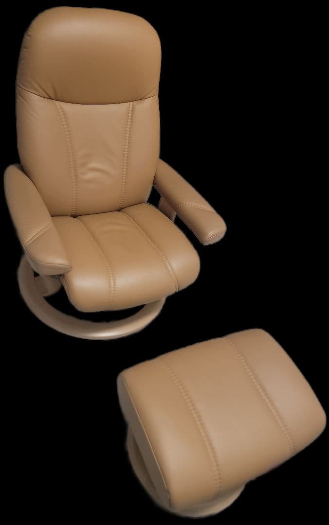 エコーネス リクライニングソファ オットマンセット