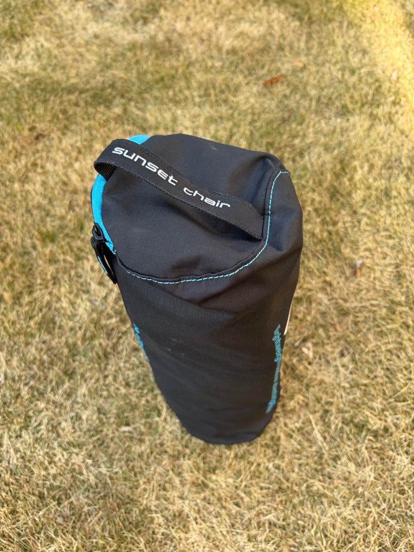 【超美品】Helinox サンセットチェア ブラック×ブルー