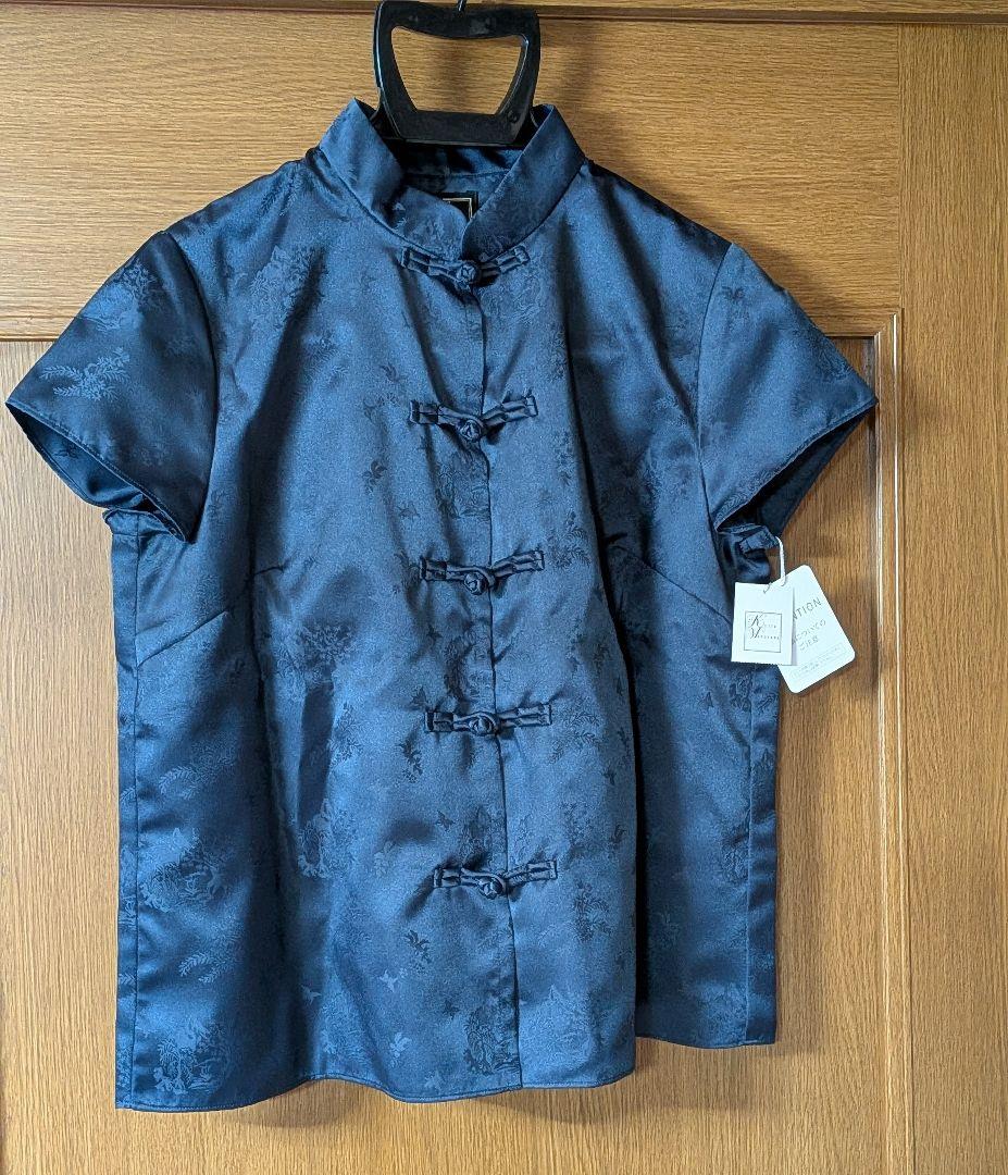 ケイタマルヤマ　オリエンタルガーデン　ジャガード　チャイナブラウス