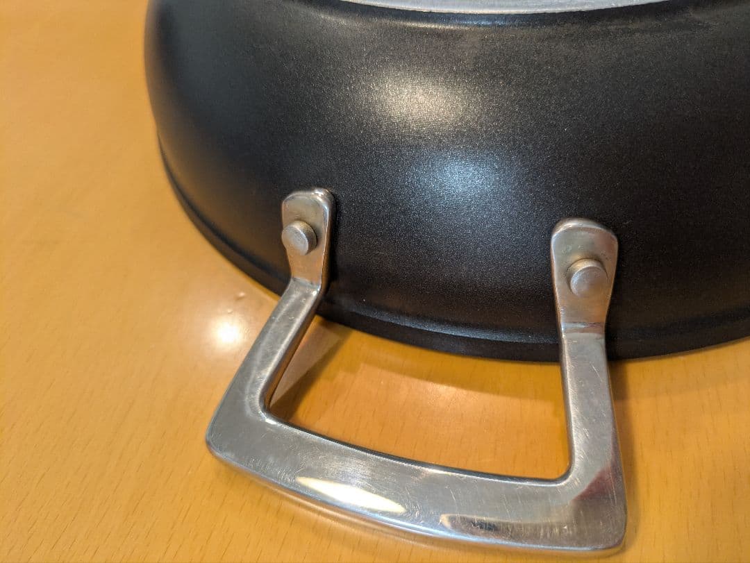 Le Creuset 両手鍋 28cm 黒 ガラス蓋付き