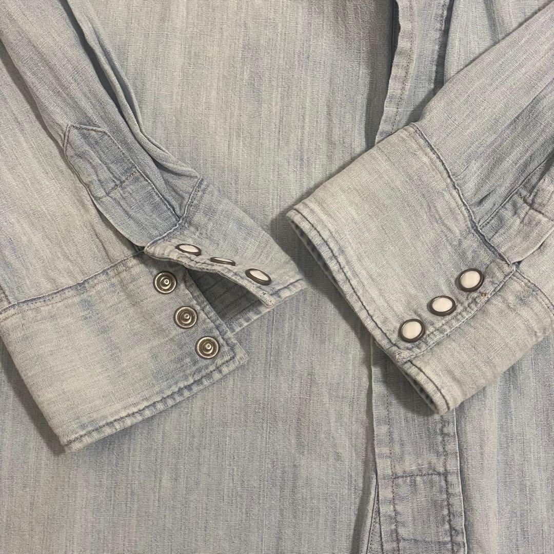 RRL デニムシャツ　ダンガリー　XL