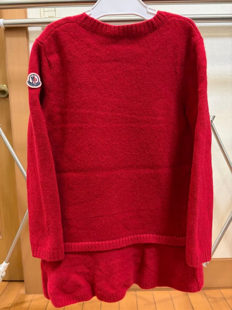 MONCLER モンクレール ロゴ刺繍 ニットワンピース　120cm