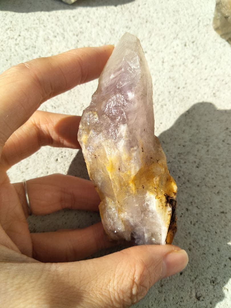 栃木県足尾銅山　紫水晶　アメジスト　国産水晶　国産鉱物　紫水晶　天然水晶