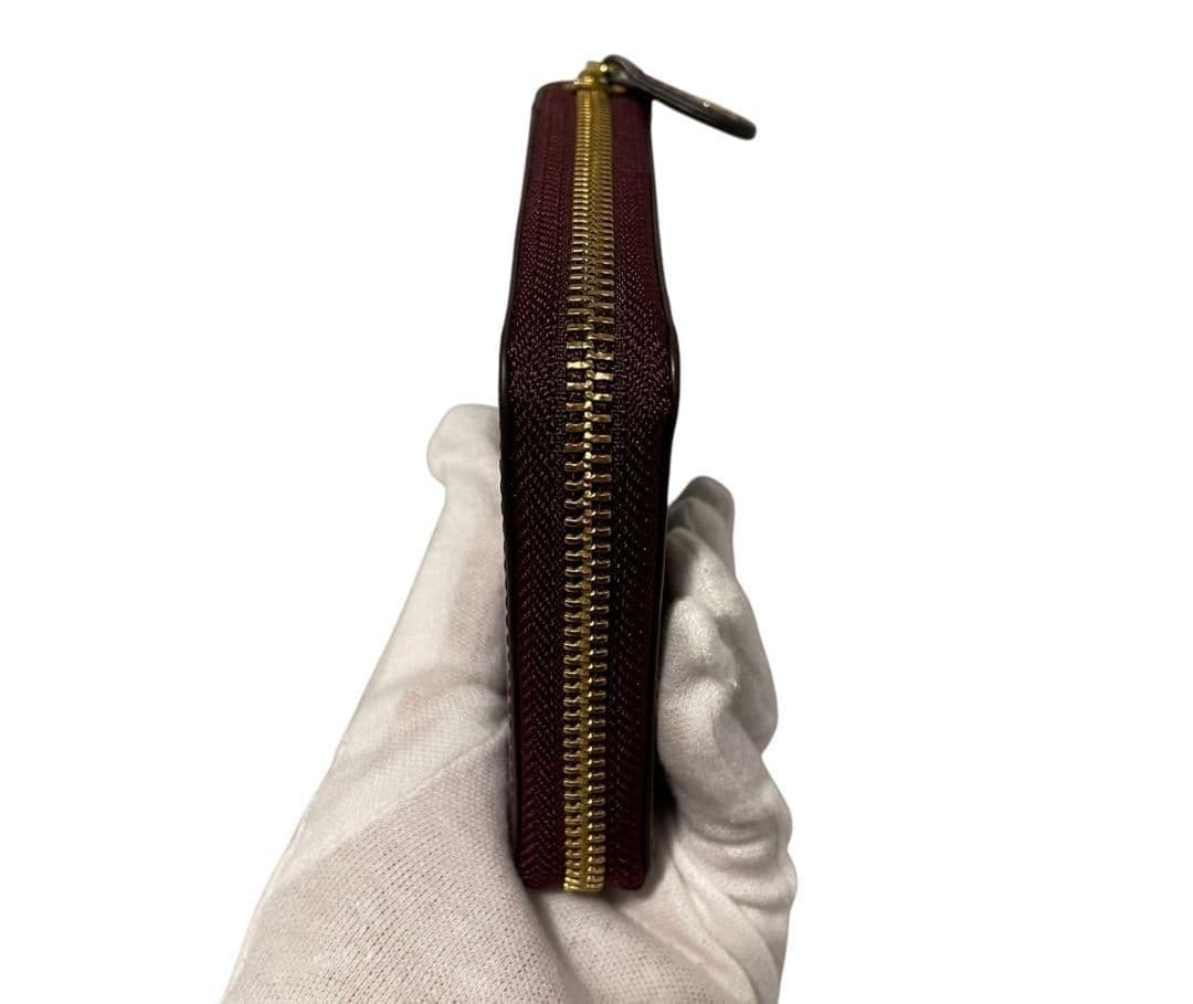 【新品】ROCADO ロカド シェルコードバン 二つ折り財布 馬革 ワインレッド