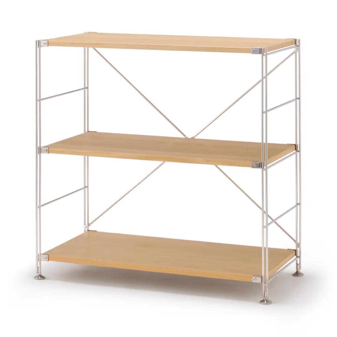 【無印良品】スチールユニットシェルフ＆木製棚セット