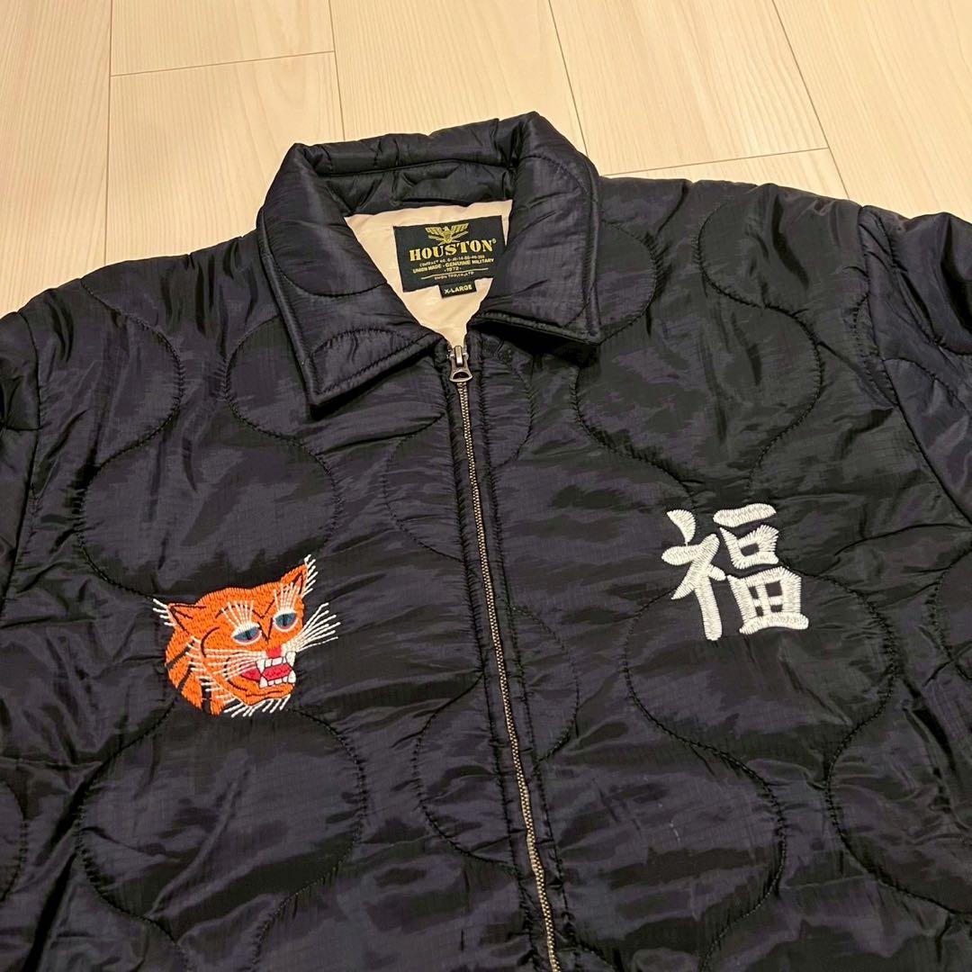 HOUSTON キルティング ベトジャン スーベニアジャケット 中綿 古着