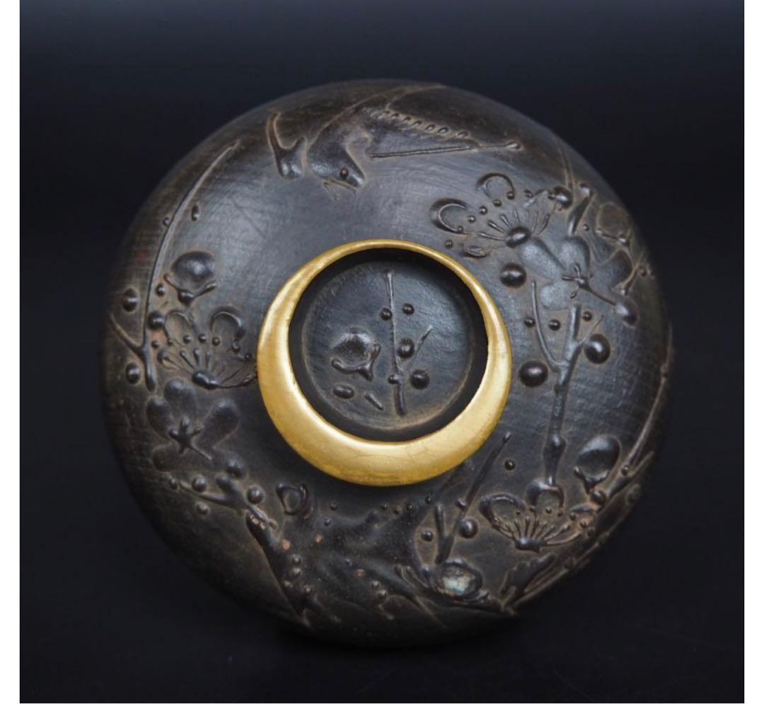 ユズコ送料無料　江戸幕末　鉄錆塗天然木椀4客　会津塗