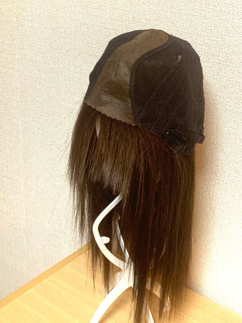 ピンクエイジ 総手植え 完売品カラー チョコブラウン スリックカットストレート