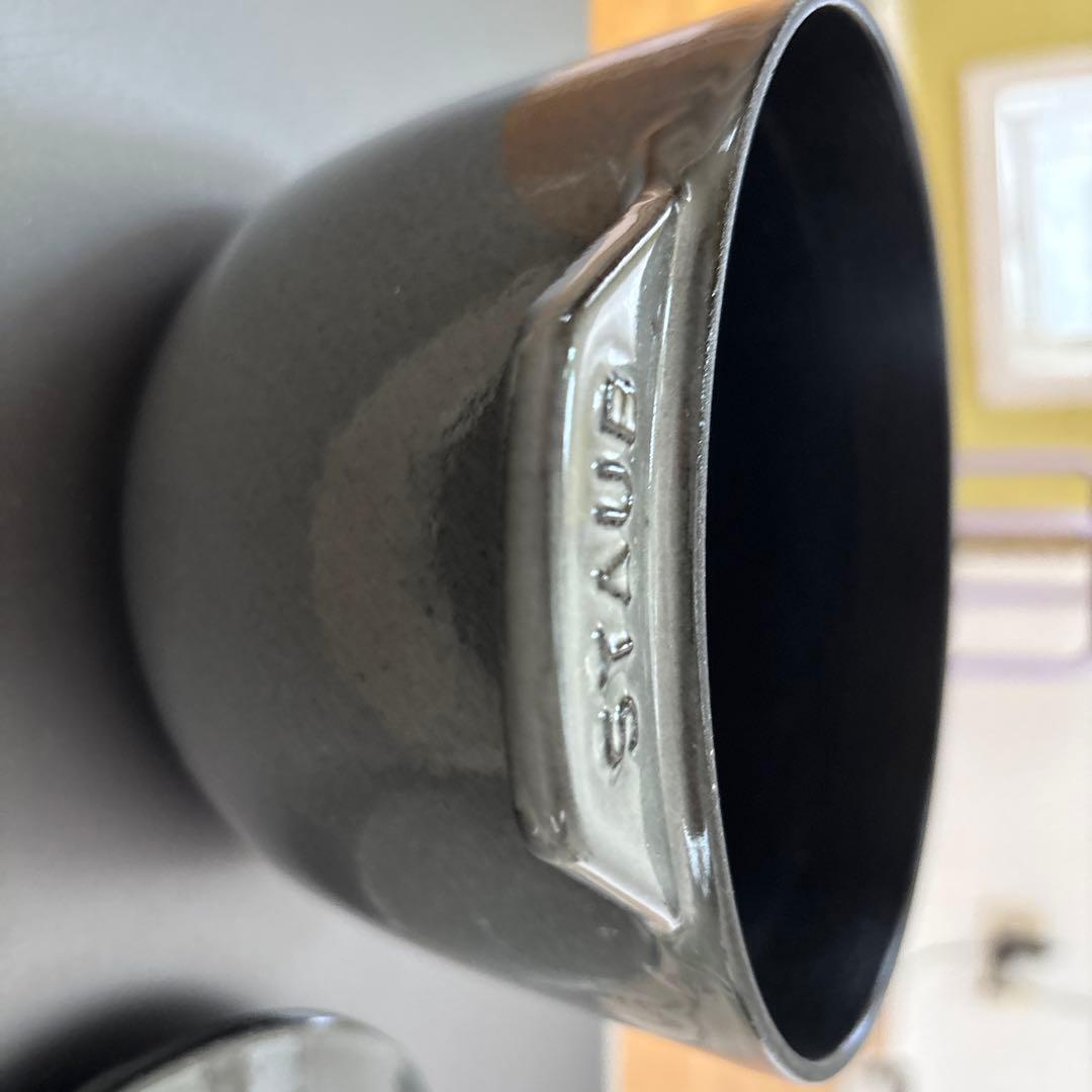 STAUB 両手鍋 グレー 16