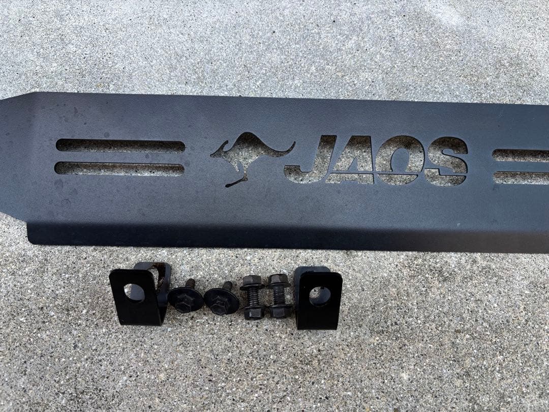 JAOS リアスキッドプレート ブラック