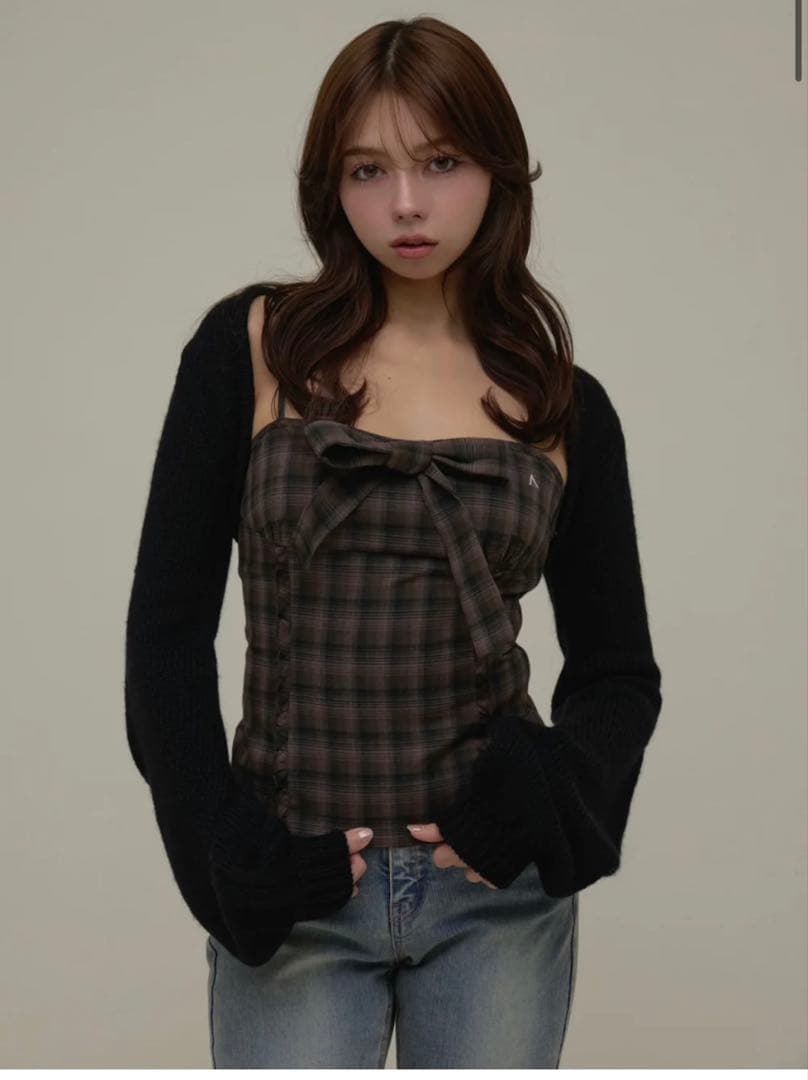 トップス ANDMARY Tyla ribbon set tops