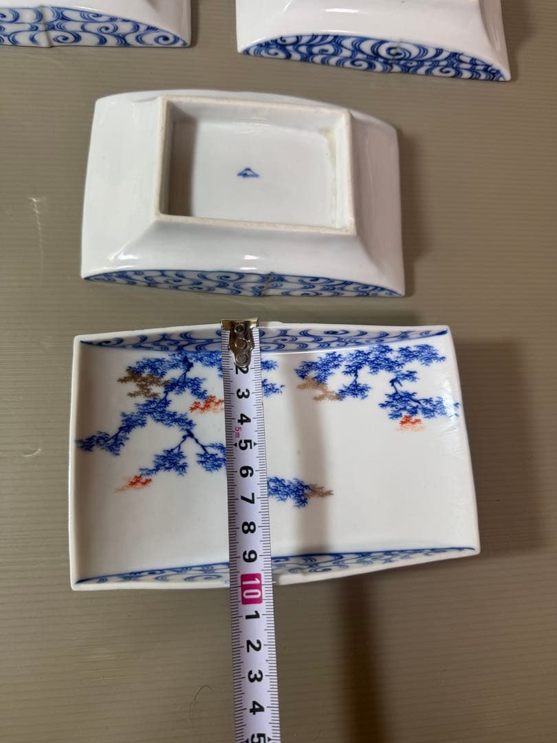 2888 深川製磁　涼彩紅葉　中皿　15cm 10客