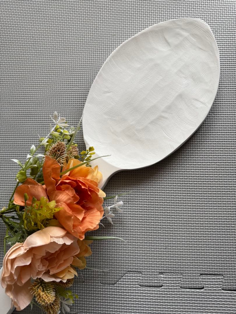 超特大　ビッグスプーン　120 結婚式　ファーストバイト　木製　白　ホワイト