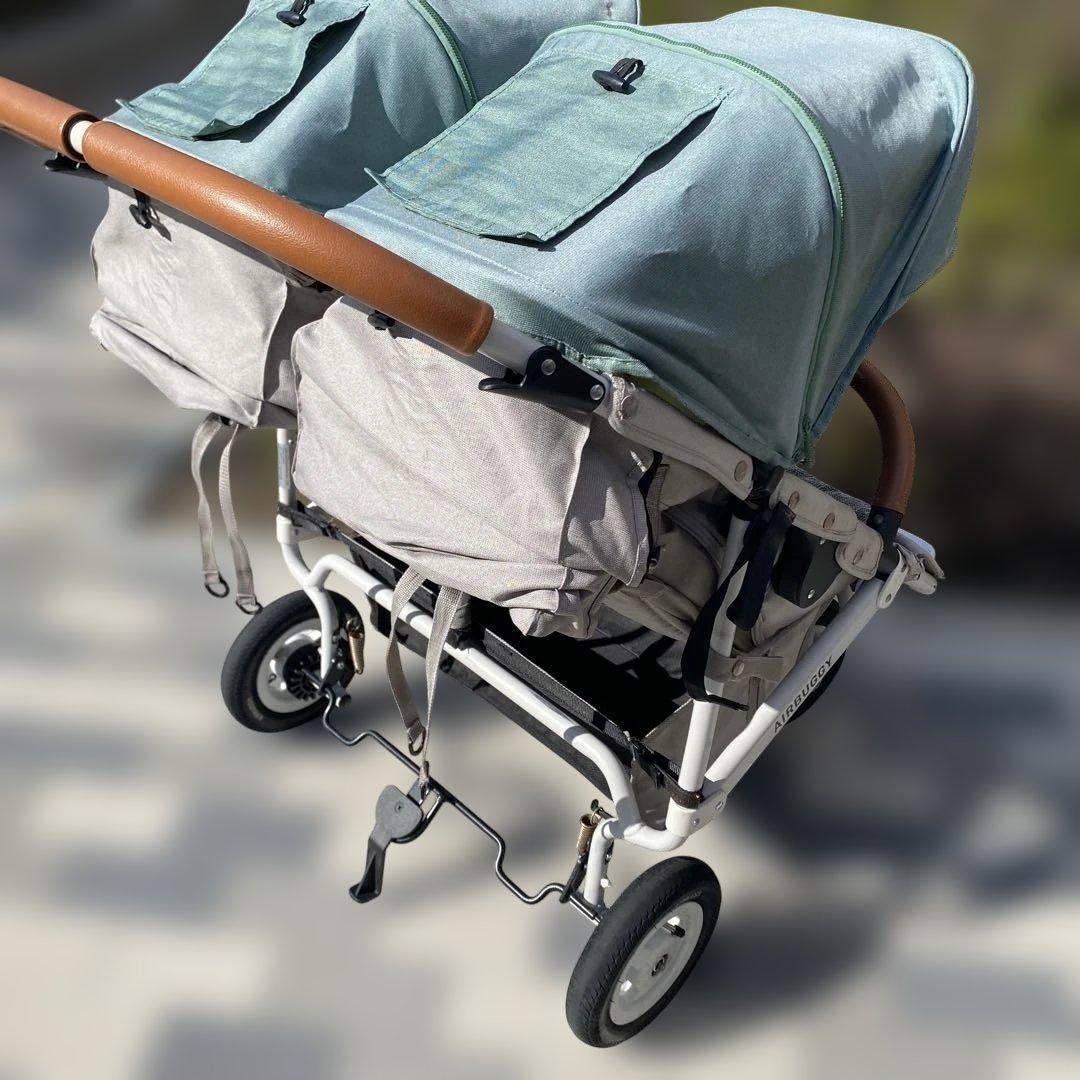 ☆一部訳あり　Air Buggyベビーカー2人乗りココダブルクローバー☆