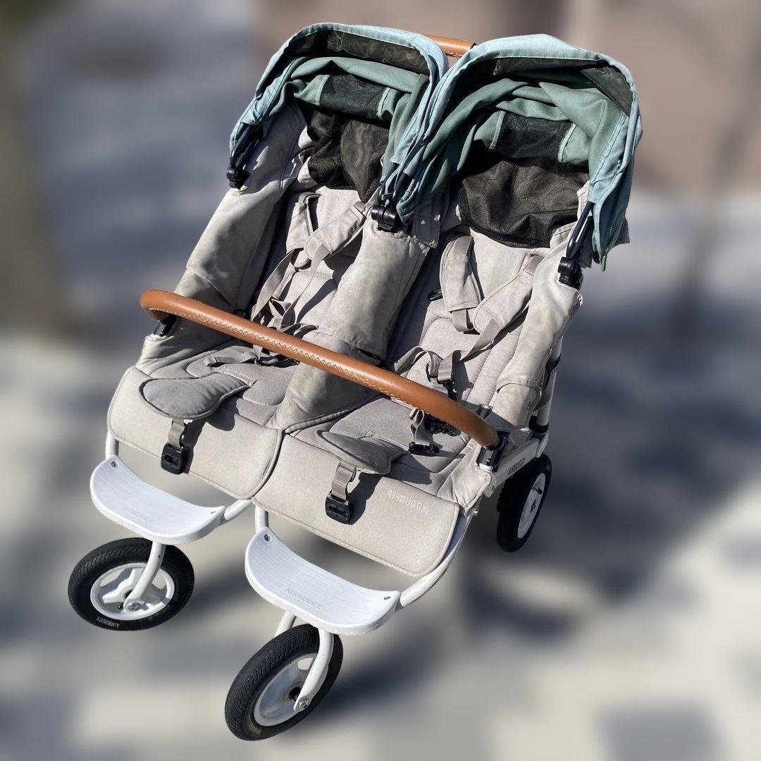 ☆一部訳あり　Air Buggyベビーカー2人乗りココダブルクローバー☆