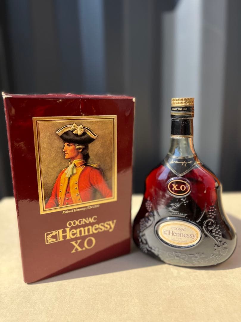 Hennessy X.O.ヘネシー コニャック 古酒 旧ボトル 金キャップ