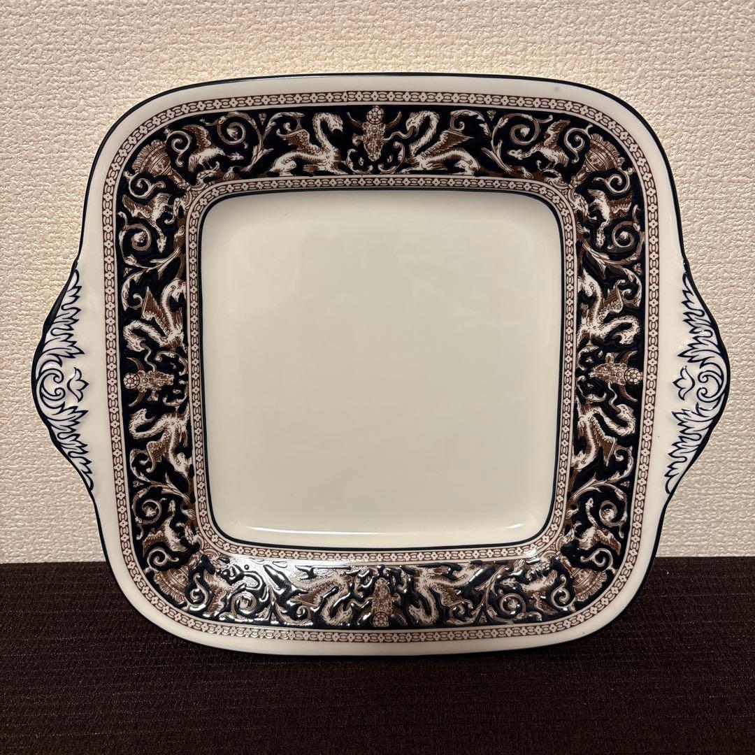 ウェッジウッド　フロレンティーン　コバルト　B&Bプレート　デザートプレート