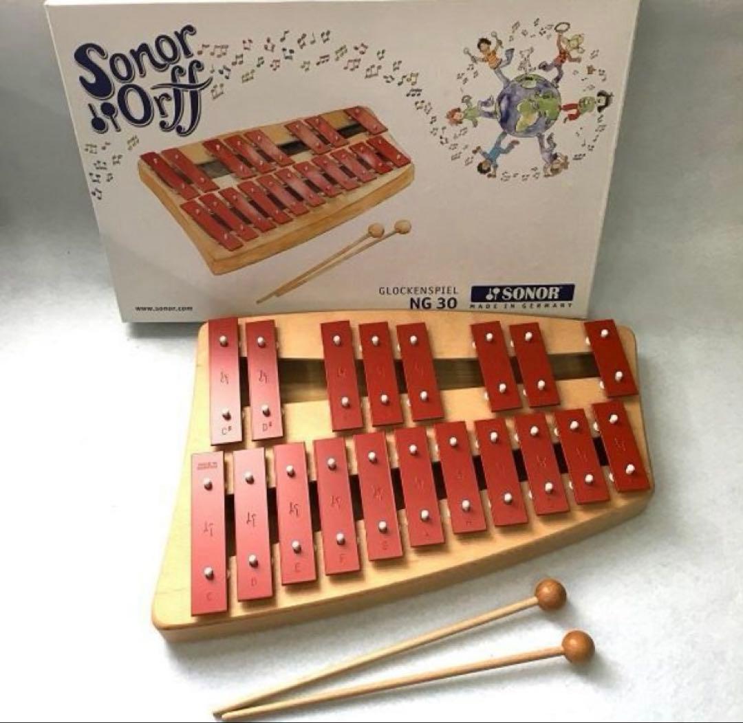 Y 美品 鉄琴 NG30 ゾノア SONOR グロッケンシュピール メタルフォン