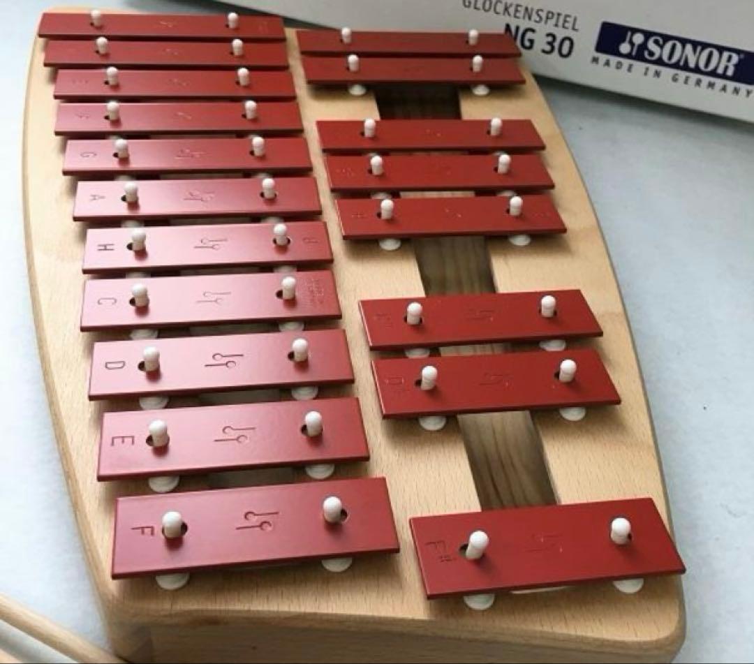 Y 美品 鉄琴 NG30 ゾノア SONOR グロッケンシュピール メタルフォン