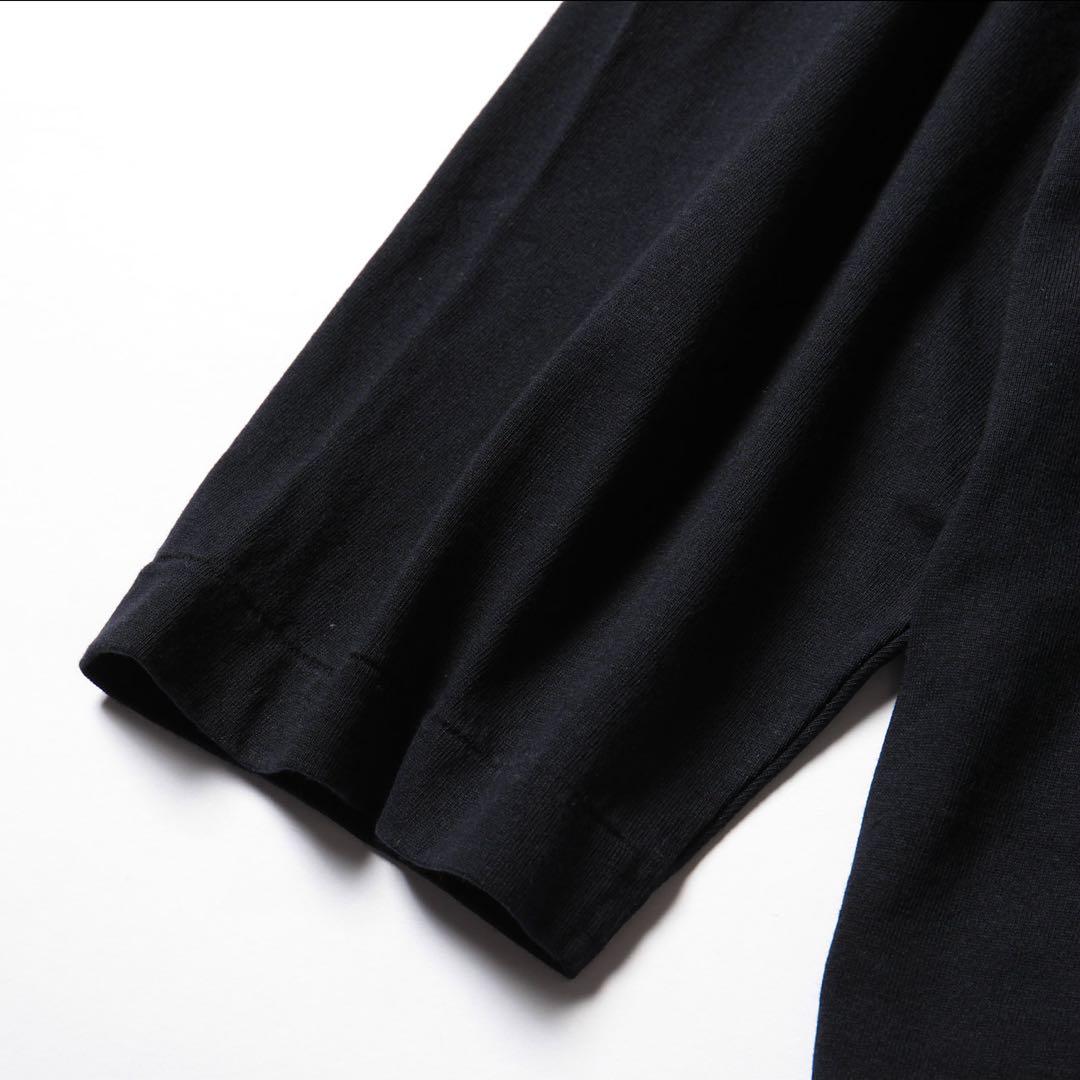 【極美品】COMOLI 22AW フットボールTEE NAVY SIZE2