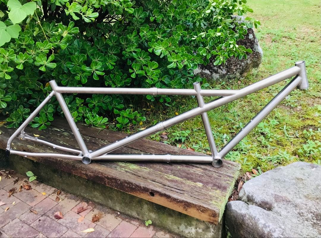 激レア・MORATI・チタニウム・元祖タンデム自転車 分割フレームセット 未組立