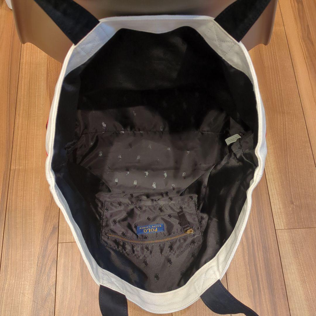 ポロラルフローレン　トートバッグ 赤/黒/白