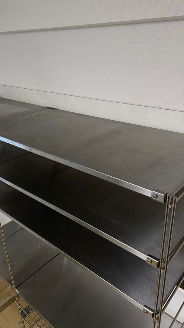 24日まで限定　無印良品　ステンレスユニットシェルフ　セット品
