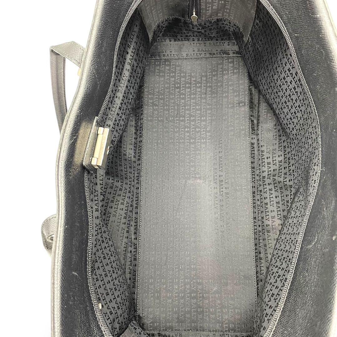 美品　大容量　バリー　ボストンバッグ　トートバッグ　サフィアーノレザー　黒