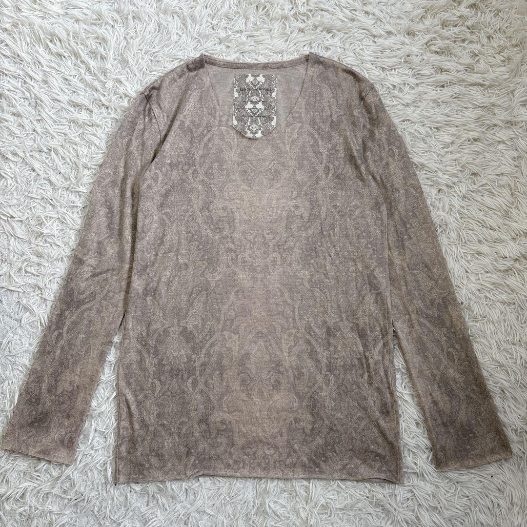 goa 00s y2k archive ロンt 長袖 ペイズリー柄