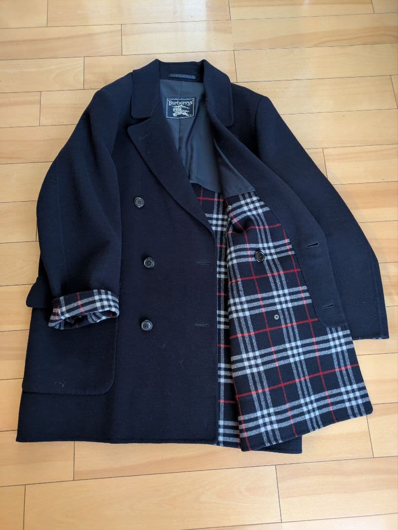 Burberry チェスターコート ネイビー　L