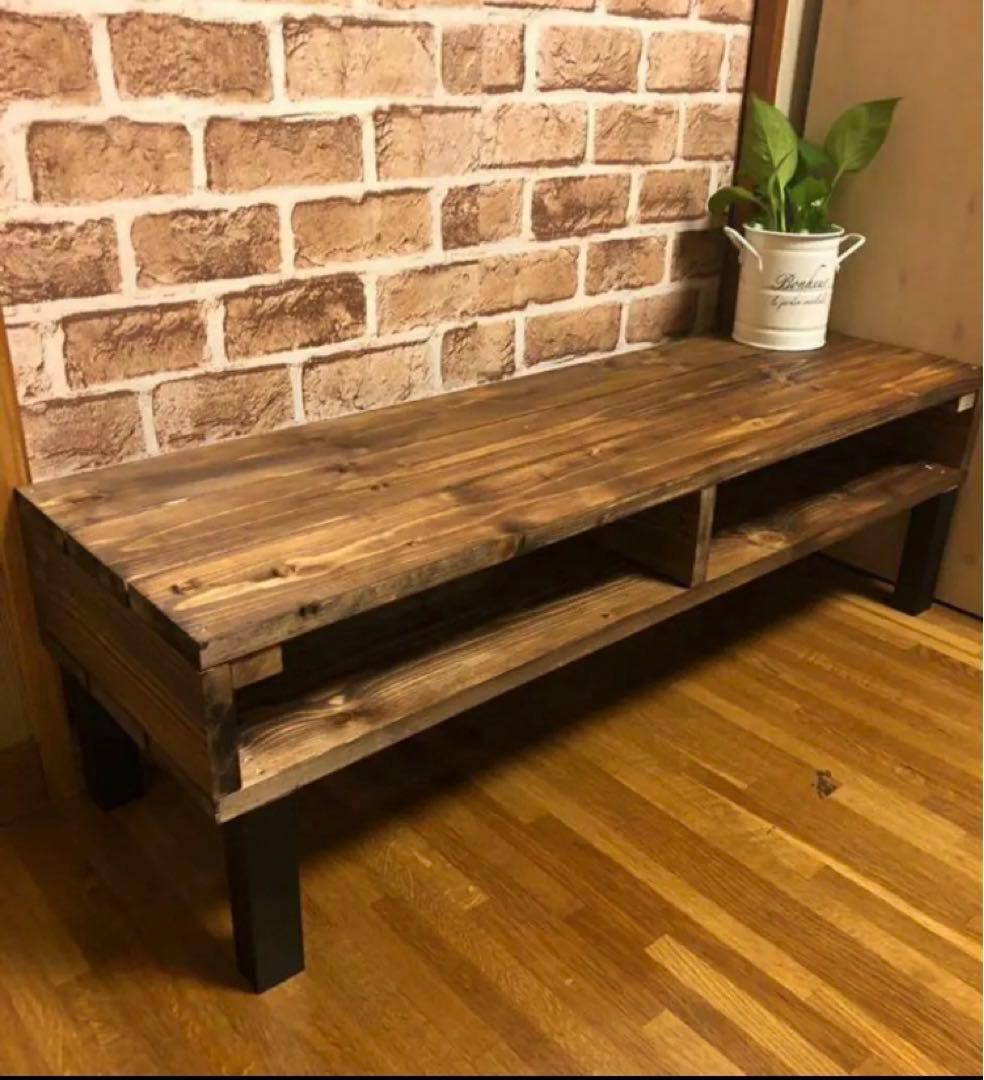 アンティークシンプル木目調センターテーブル