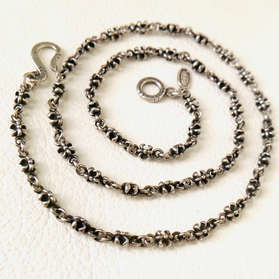 美品 ジャスティンデイビス 925 フレア ネックレス チェーン 男女兼用