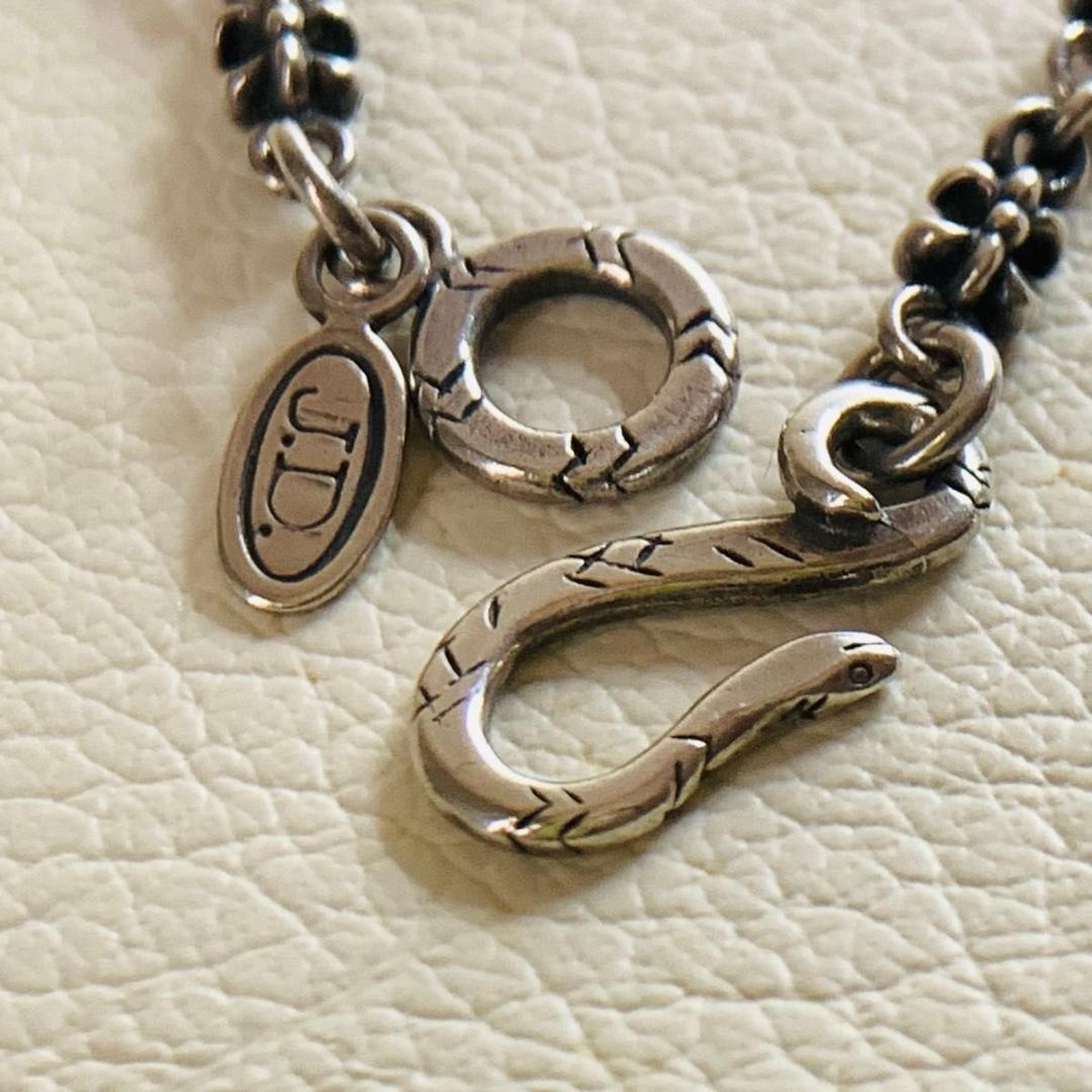 美品 ジャスティンデイビス 925 フレア ネックレス チェーン 男女兼用